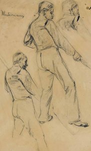 Study of a Man by Max Liebermann